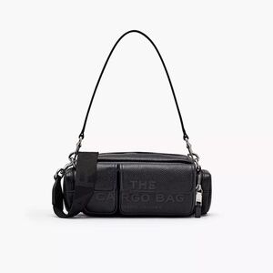 MARC JACOBS THE LEATHER CARGO SHOULDER BAG HANDBAG BLACK NWT